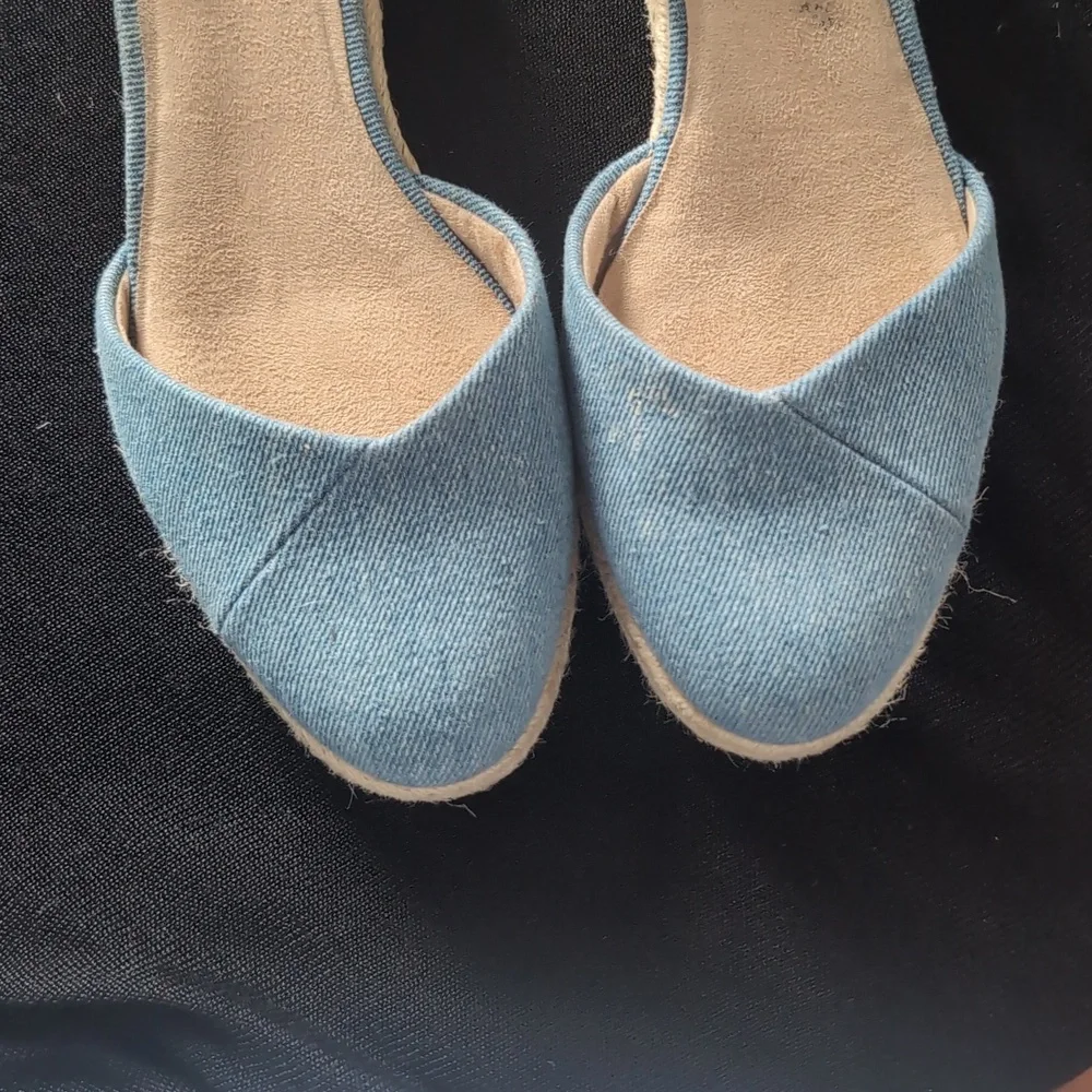 Life Stride Women's Denim Espadrilles Boho Size 8.5